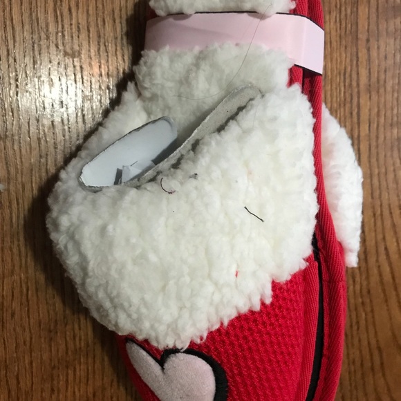 Victoria Secret Cozy Slippers Red New - Picture 5 of 7